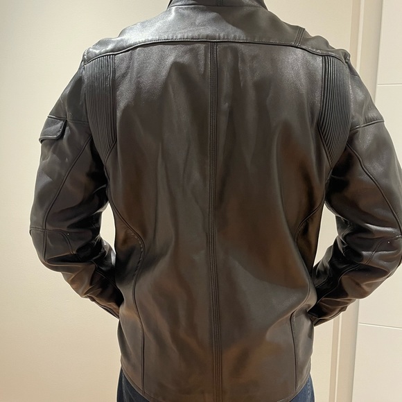 Leather jkt, classic styling - Picture 2 of 14
